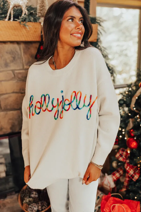 A Holly Jolly Christmas Knit Sweater