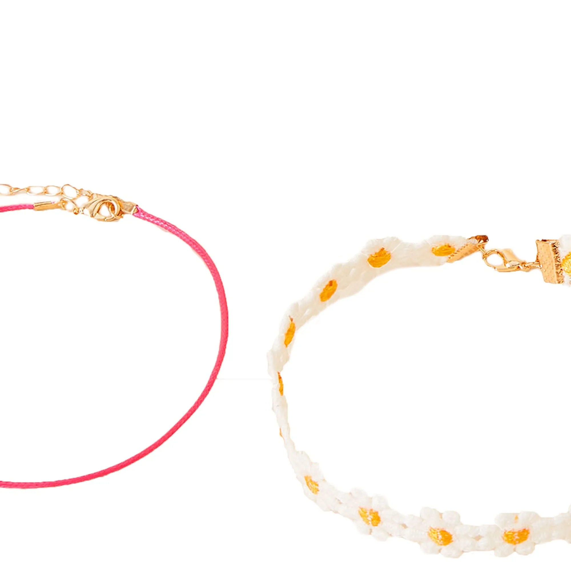 Accessorize London Girl's Daisy Choker Set of 2