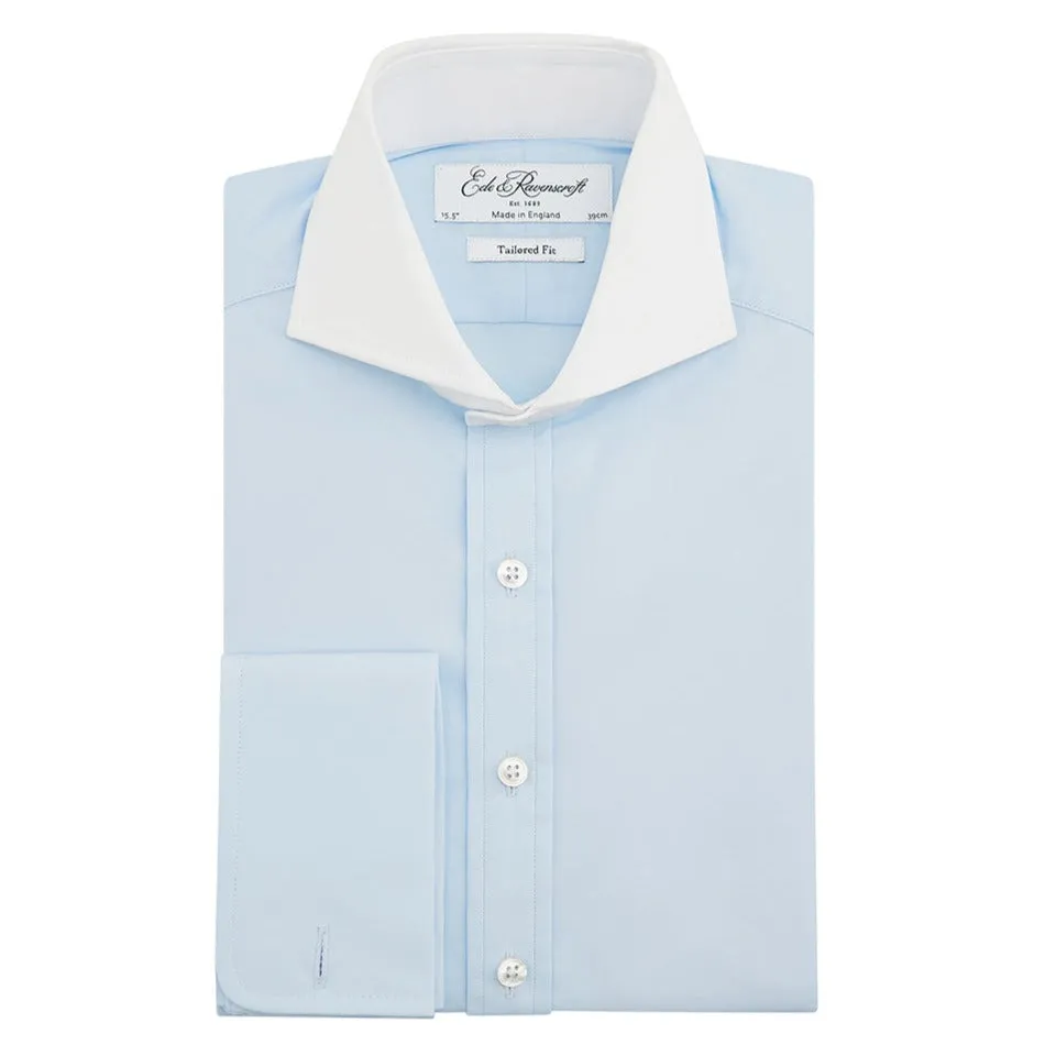 Ace Pale Blue Poplin Cotton Shirt