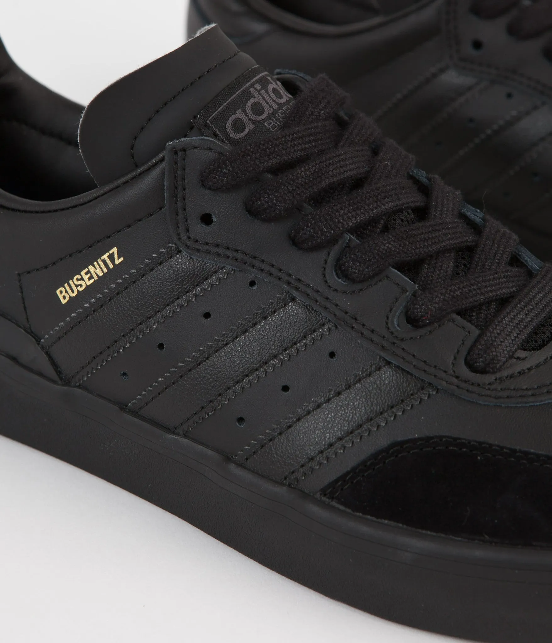 Adidas Busenitz Vulc Samba Edition Shoes - Core Black / Core Black / Solid Grey