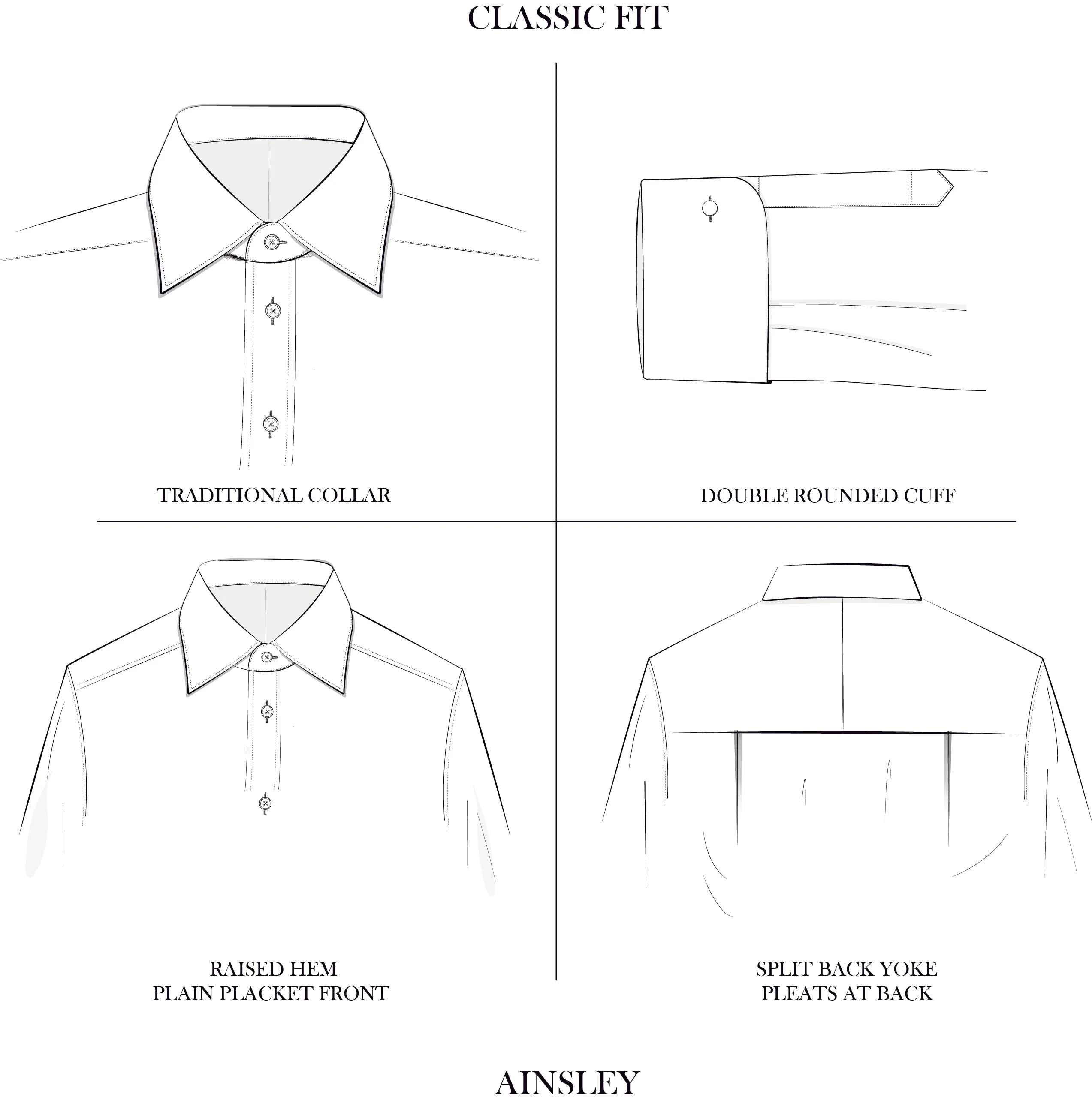 Ainsley Pale Blue Light Twill Shirt