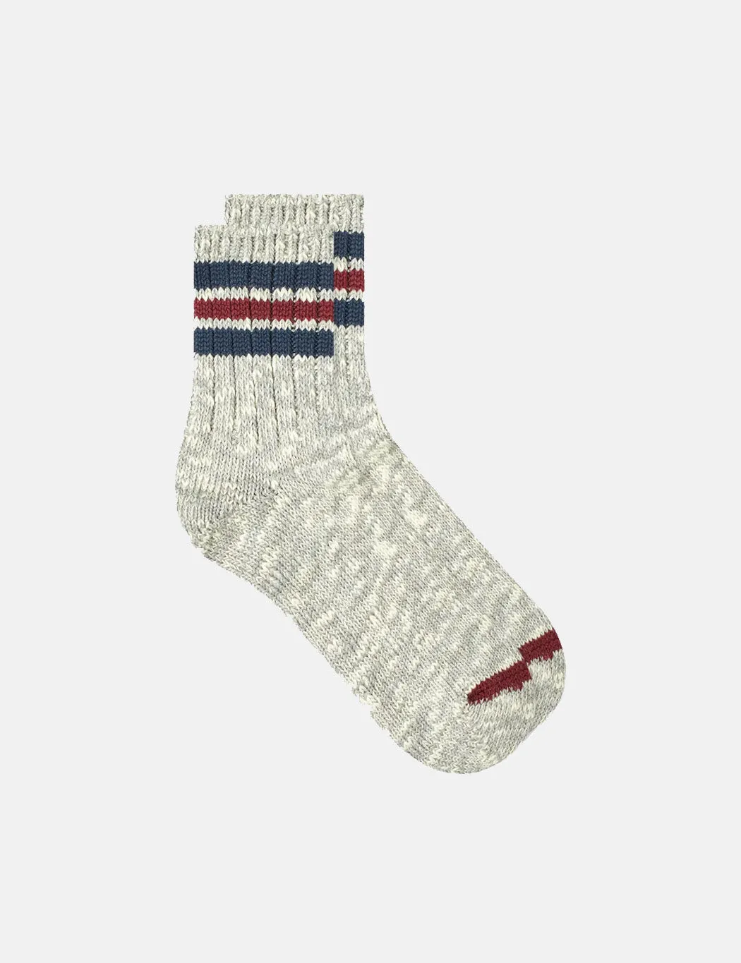 Anonymous Ism 3Line Slub Q Socks - Grey