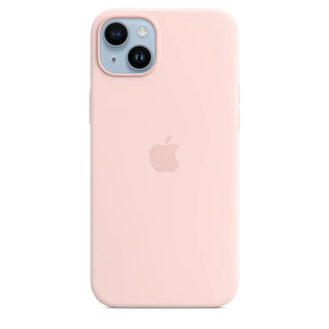 Apple iPhone 14 Plus Silicone Case with Mag Safe, Chalk Pink