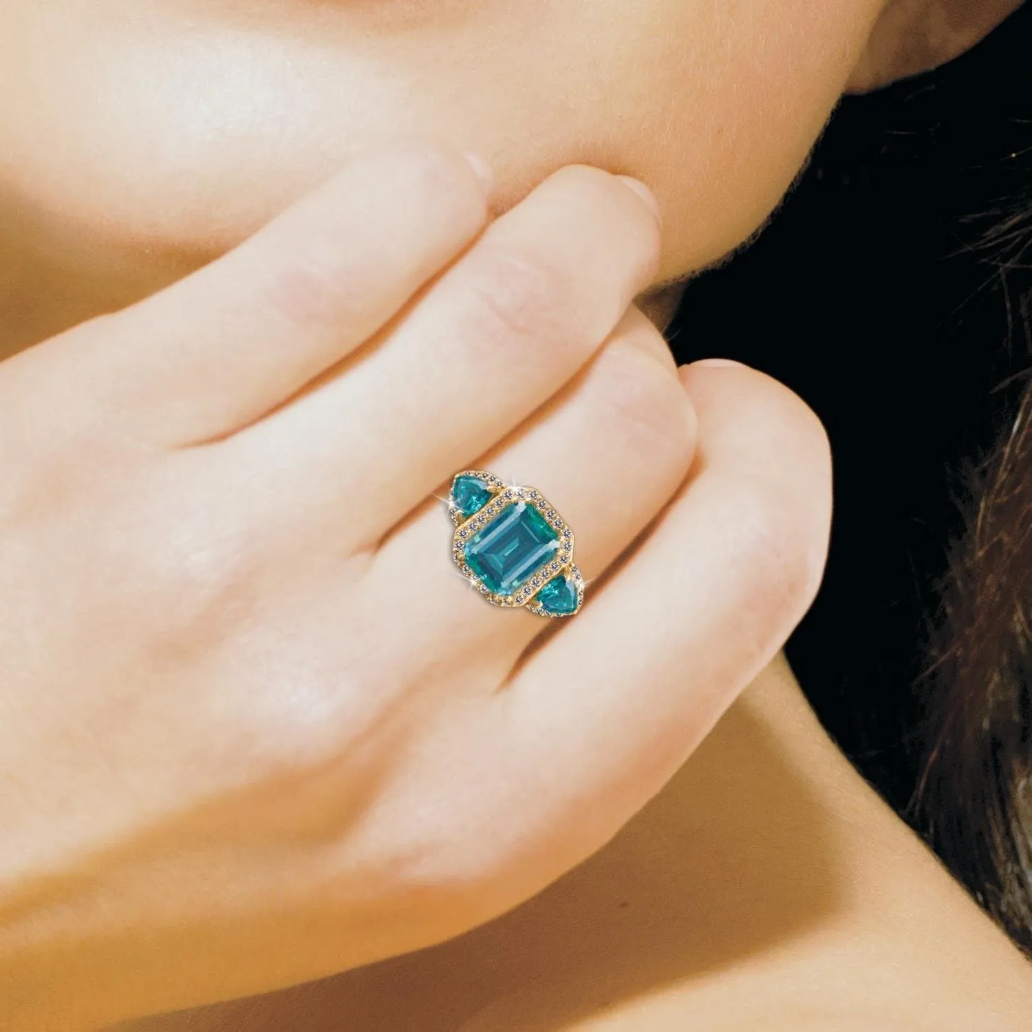 Aqua Fascination Ring