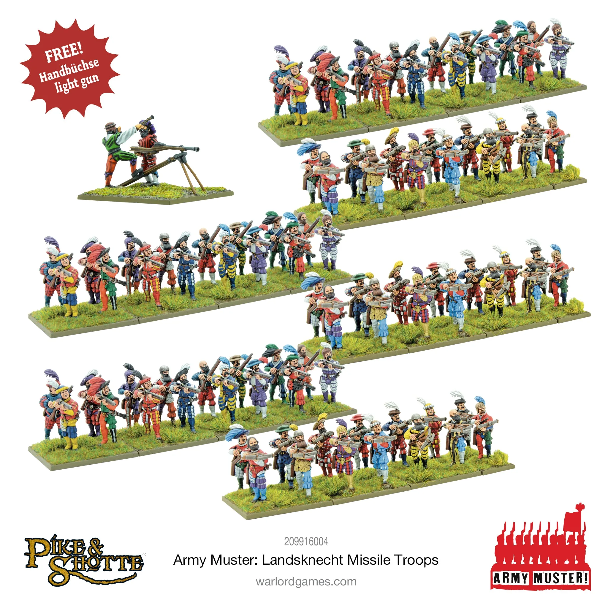 Army Muster - Landsknecht Missile Troops