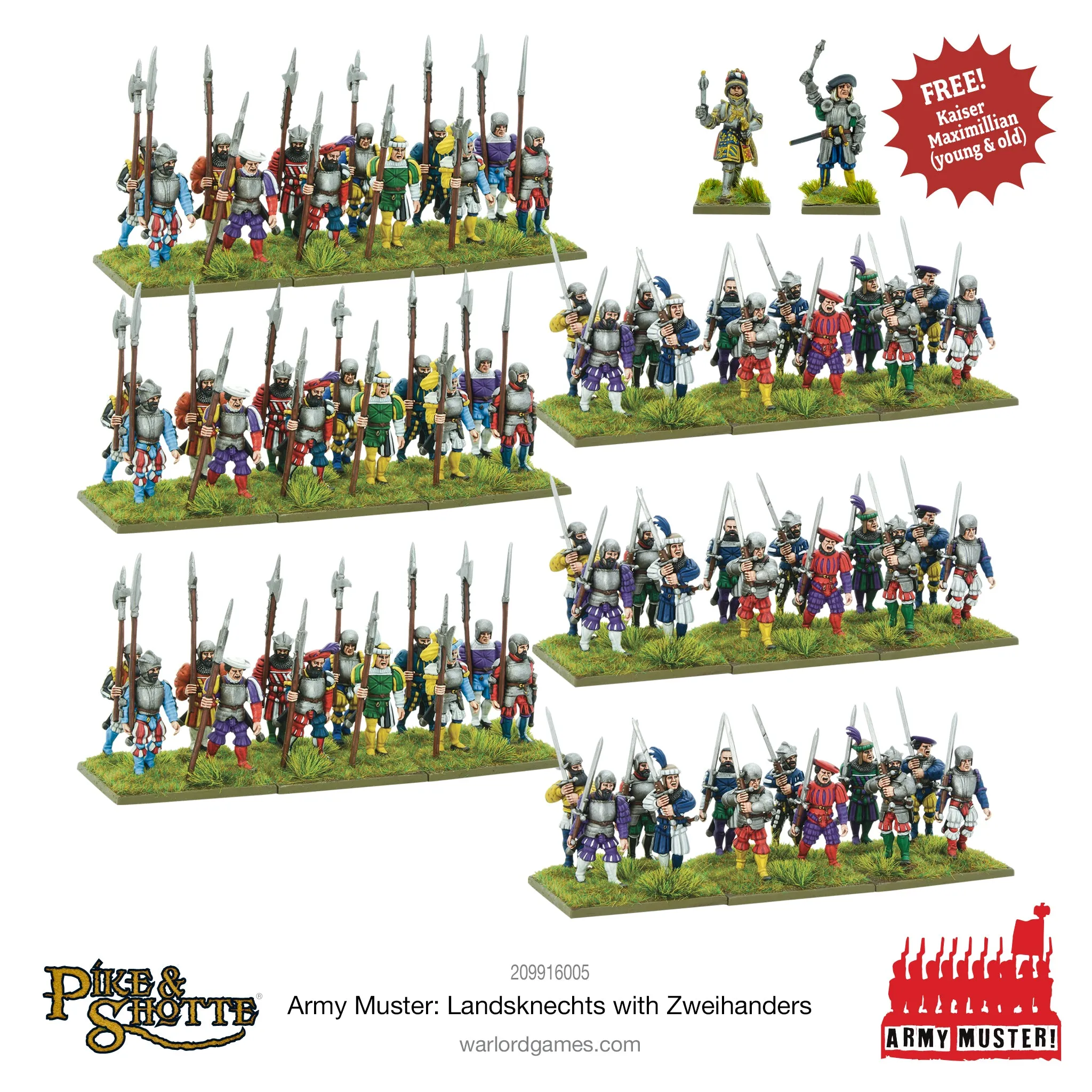 Army Muster - Landsknechts with Zweihanders