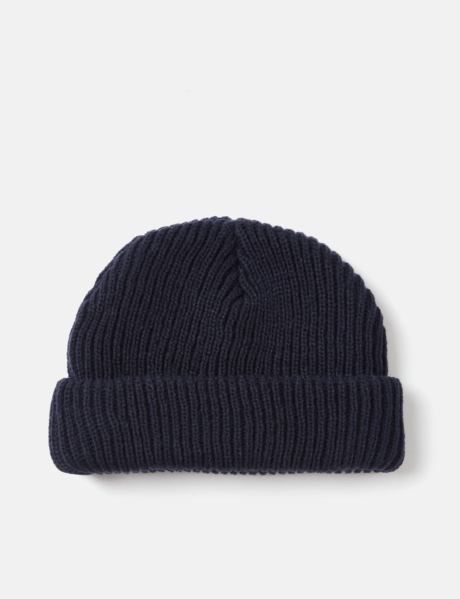 Article. Fisherman Rib Beanie Hat - Navy Blue