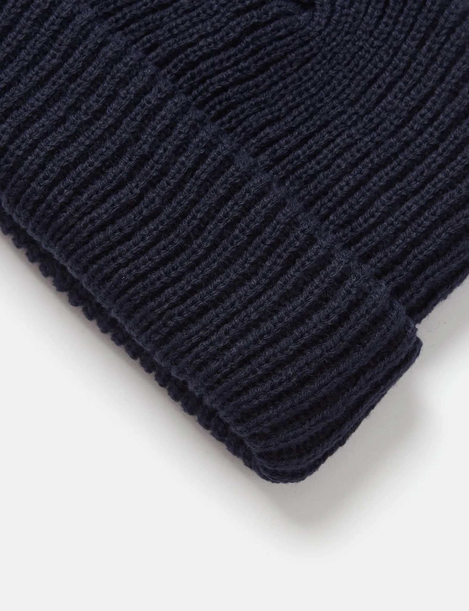 Article. Fisherman Rib Beanie Hat - Navy Blue