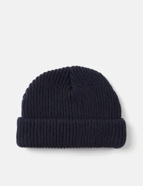 Article. Fisherman Rib Beanie Hat - Navy Blue