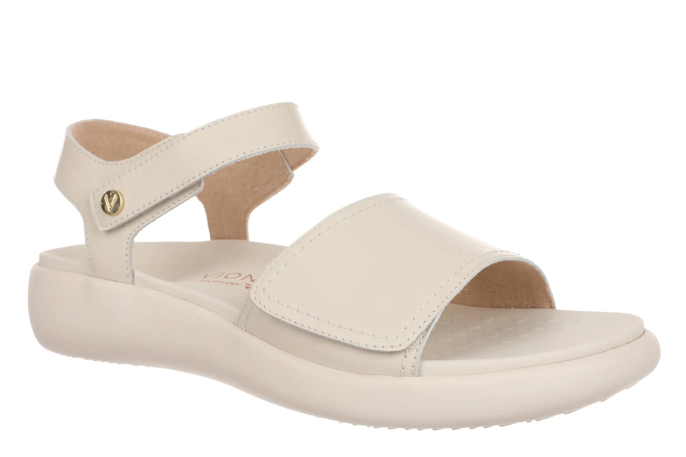 Awaken Recovery Adjustable Walking Sandal in Cream