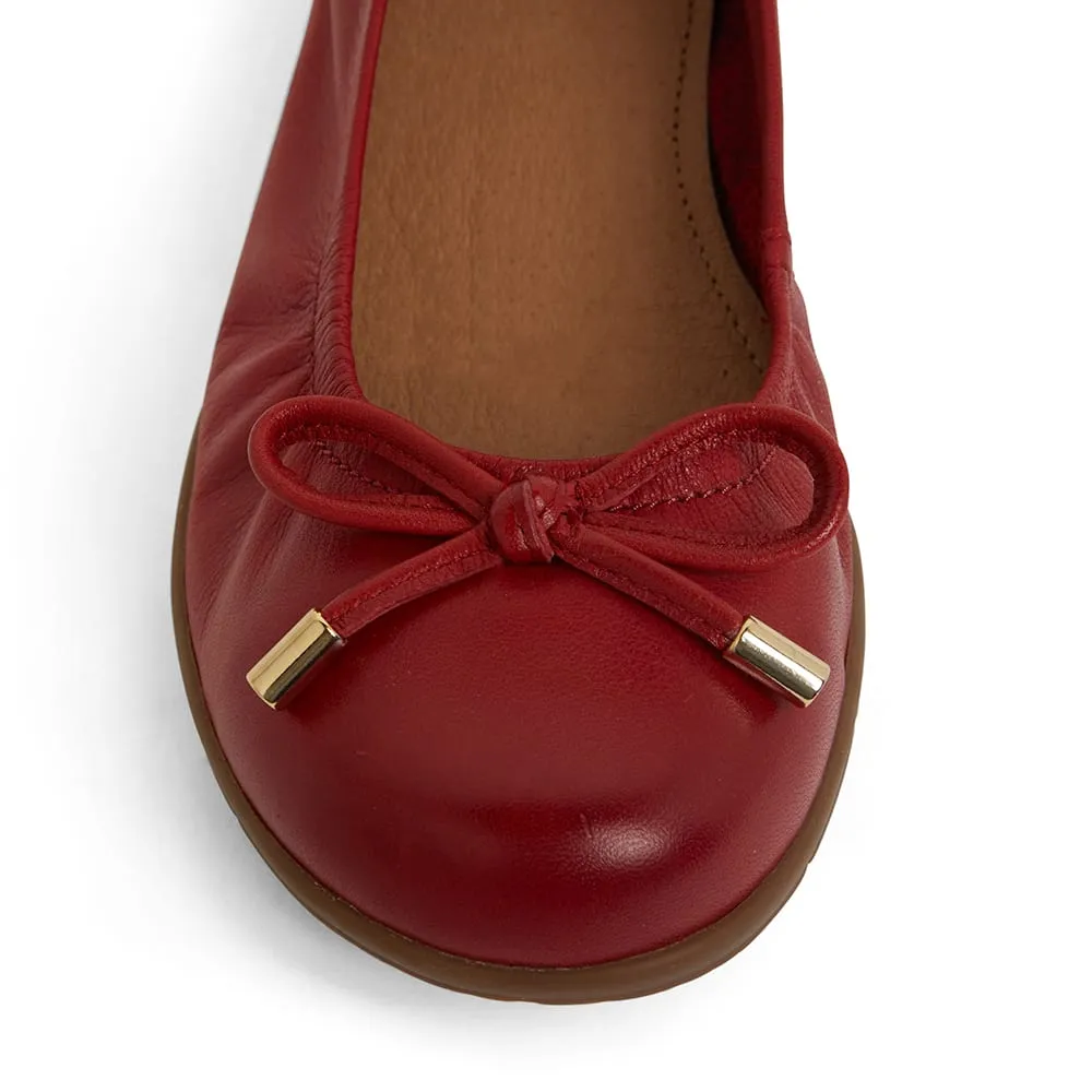 Barton Flat in Red Leather