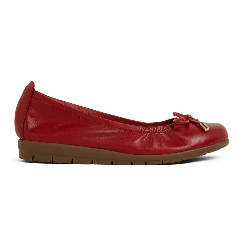 Barton Flat in Red Leather