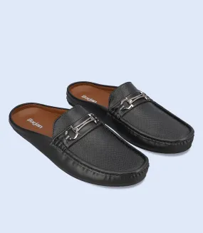 BM6695-BLACK-Men Mules