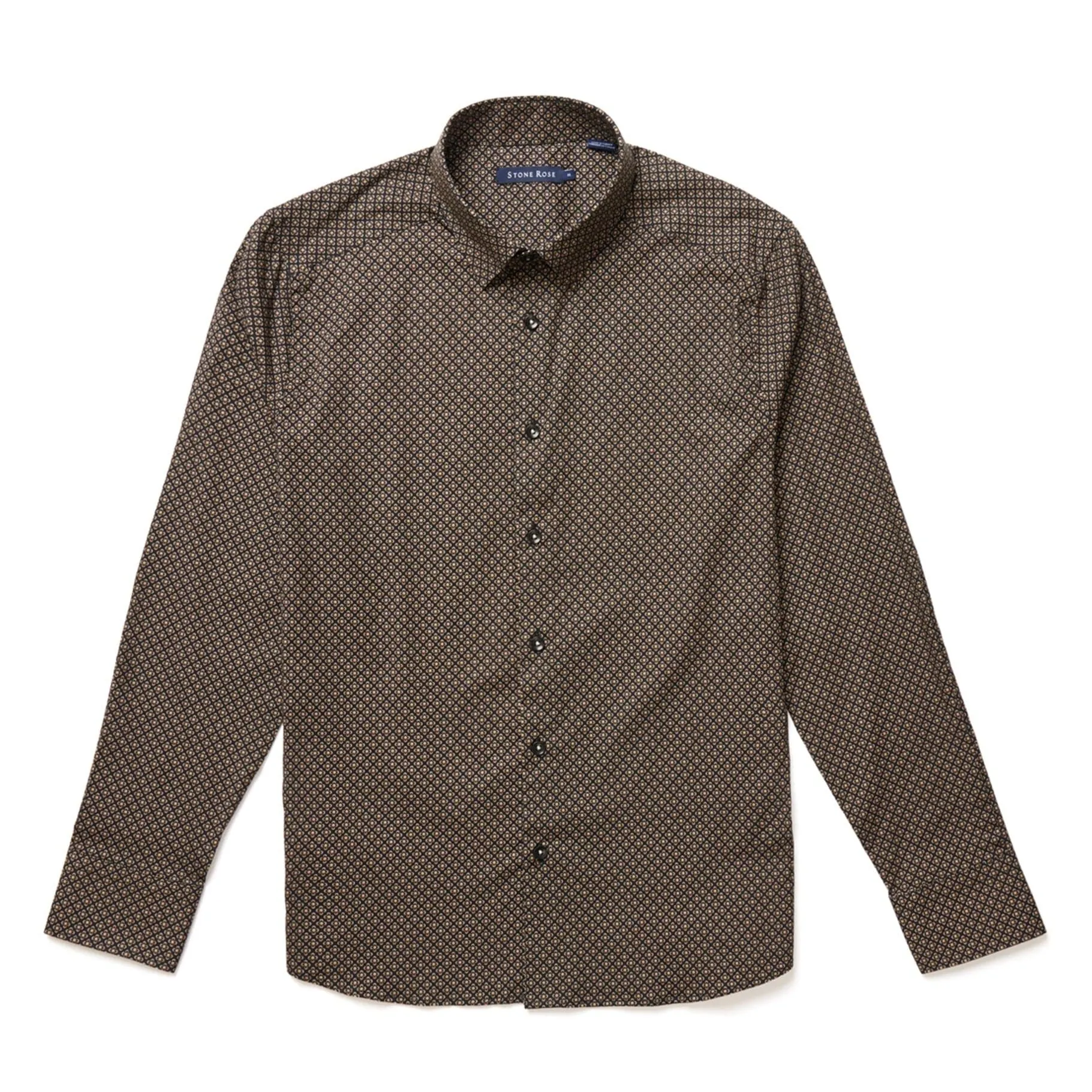 Brown Clover Geo Print Shirt