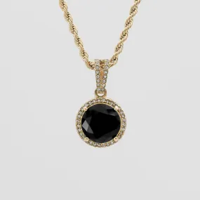 Clarissa Onyx Round Necklace