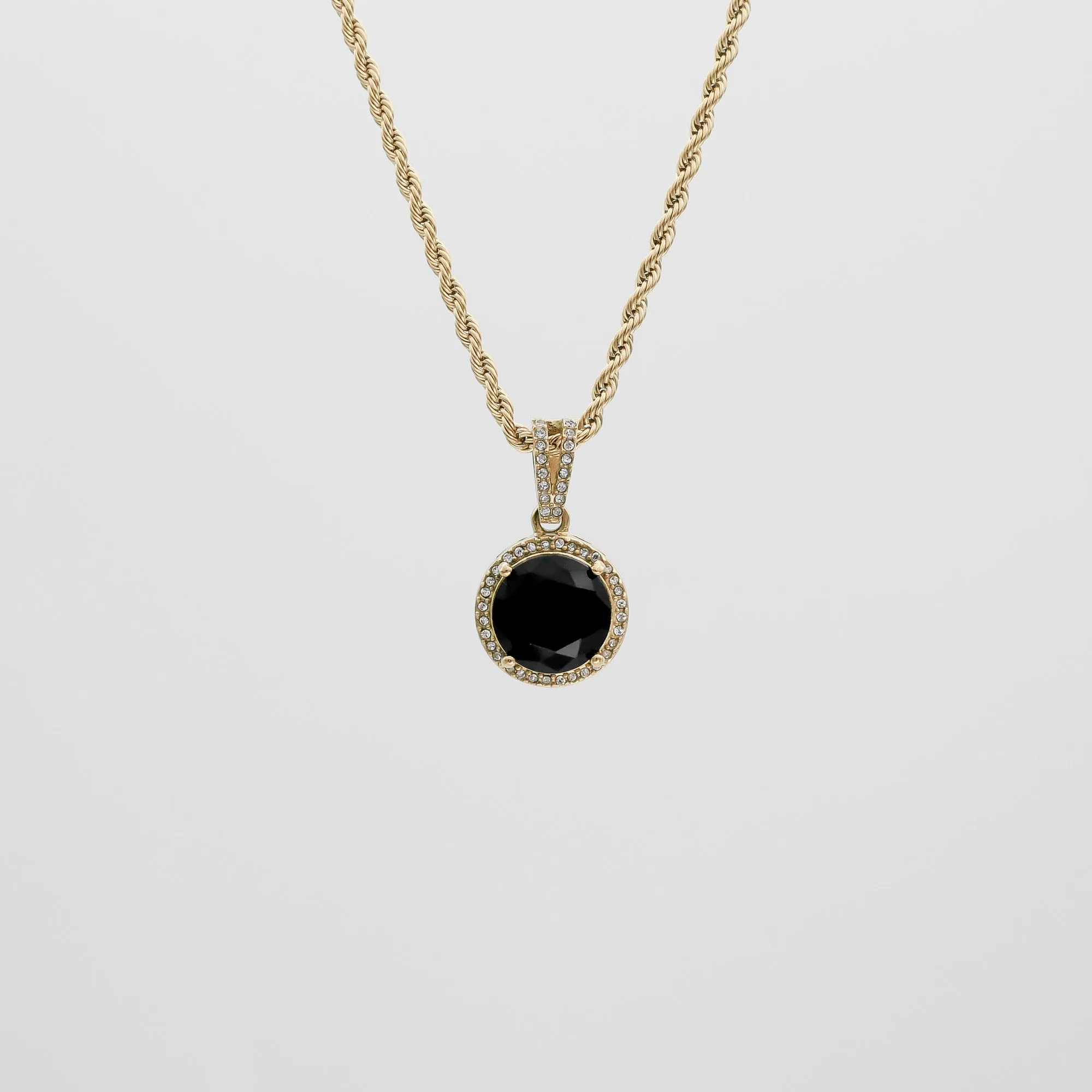 Clarissa Onyx Round Necklace