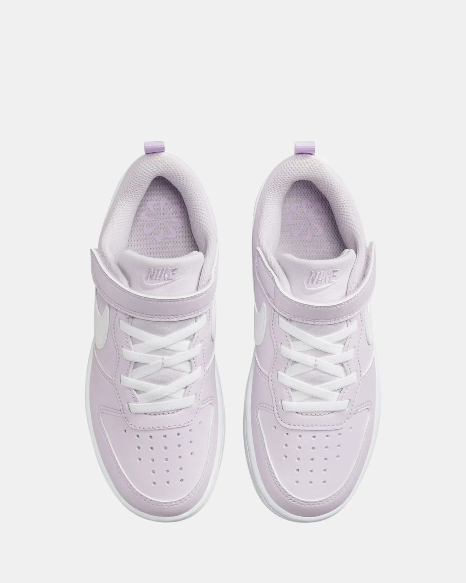 Court Borough Low Recraft Pre-School Barely Grape/White/Lilac Bloom