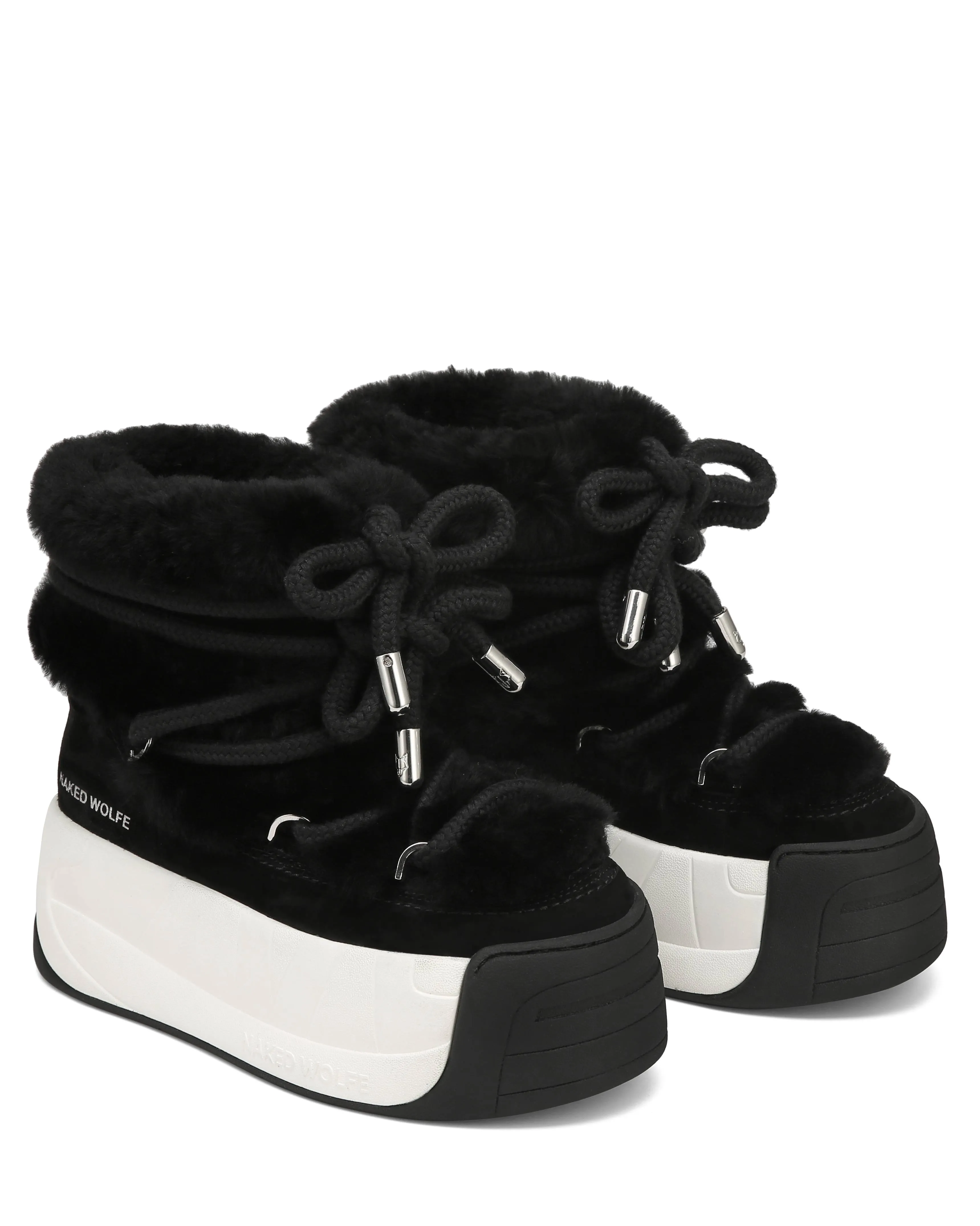 Darling Black Cow Suede