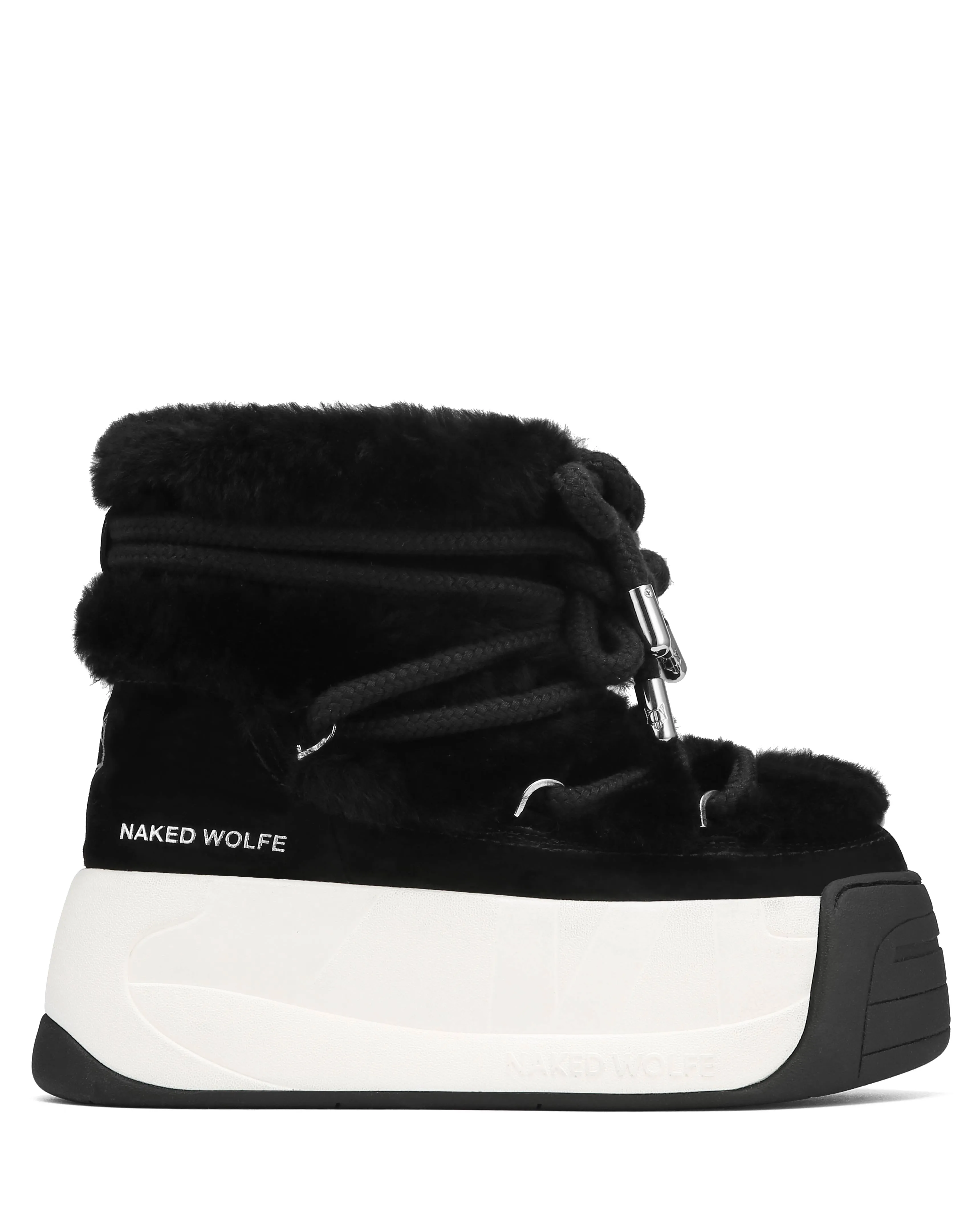 Darling Black Cow Suede