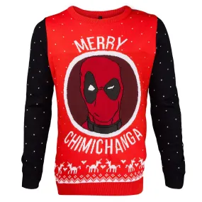 Deadpool Knitted Christmas Jumper / Sweater