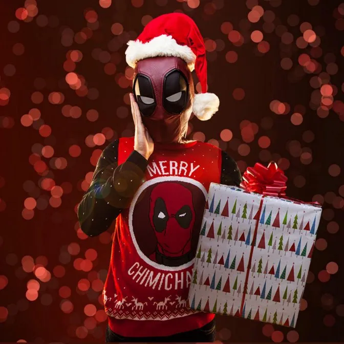 Deadpool Knitted Christmas Jumper / Sweater