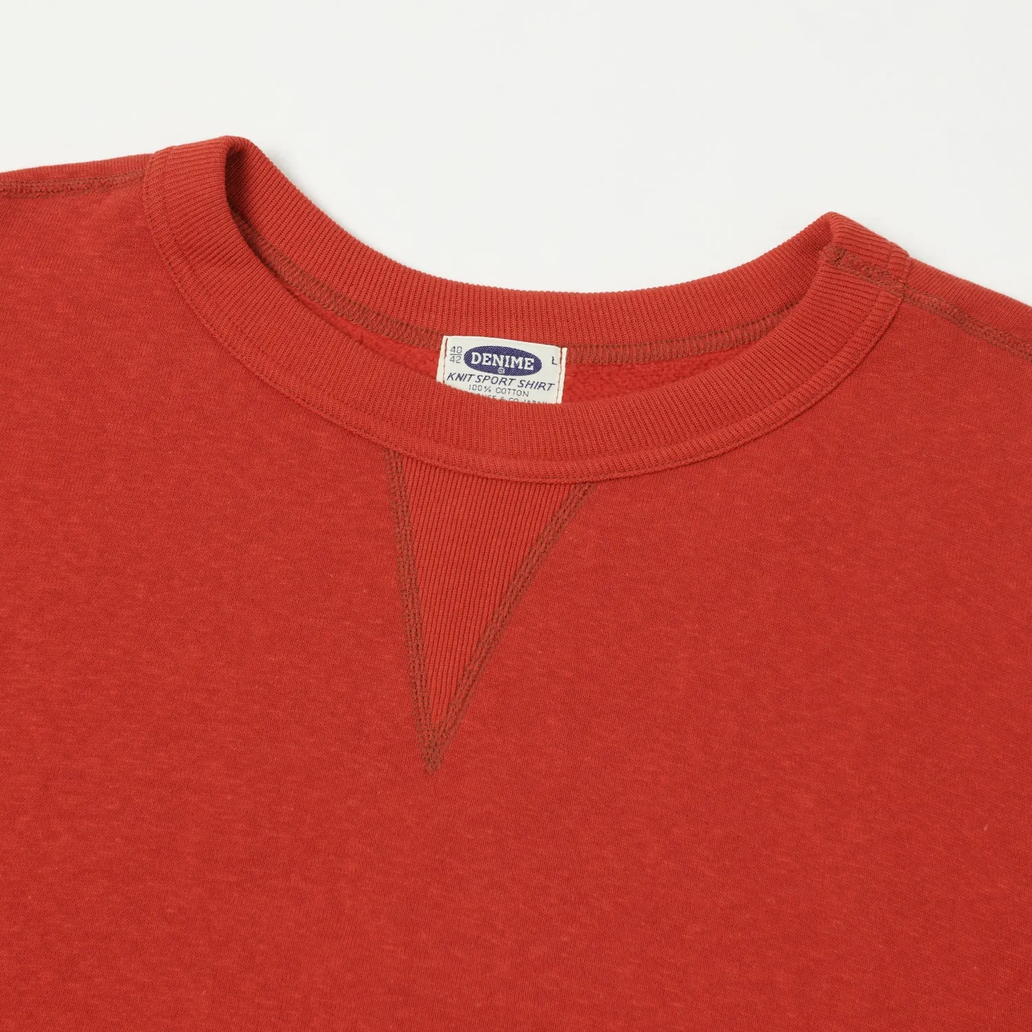 Denime Lot. 260 4-Needle Sweatshirt - Red