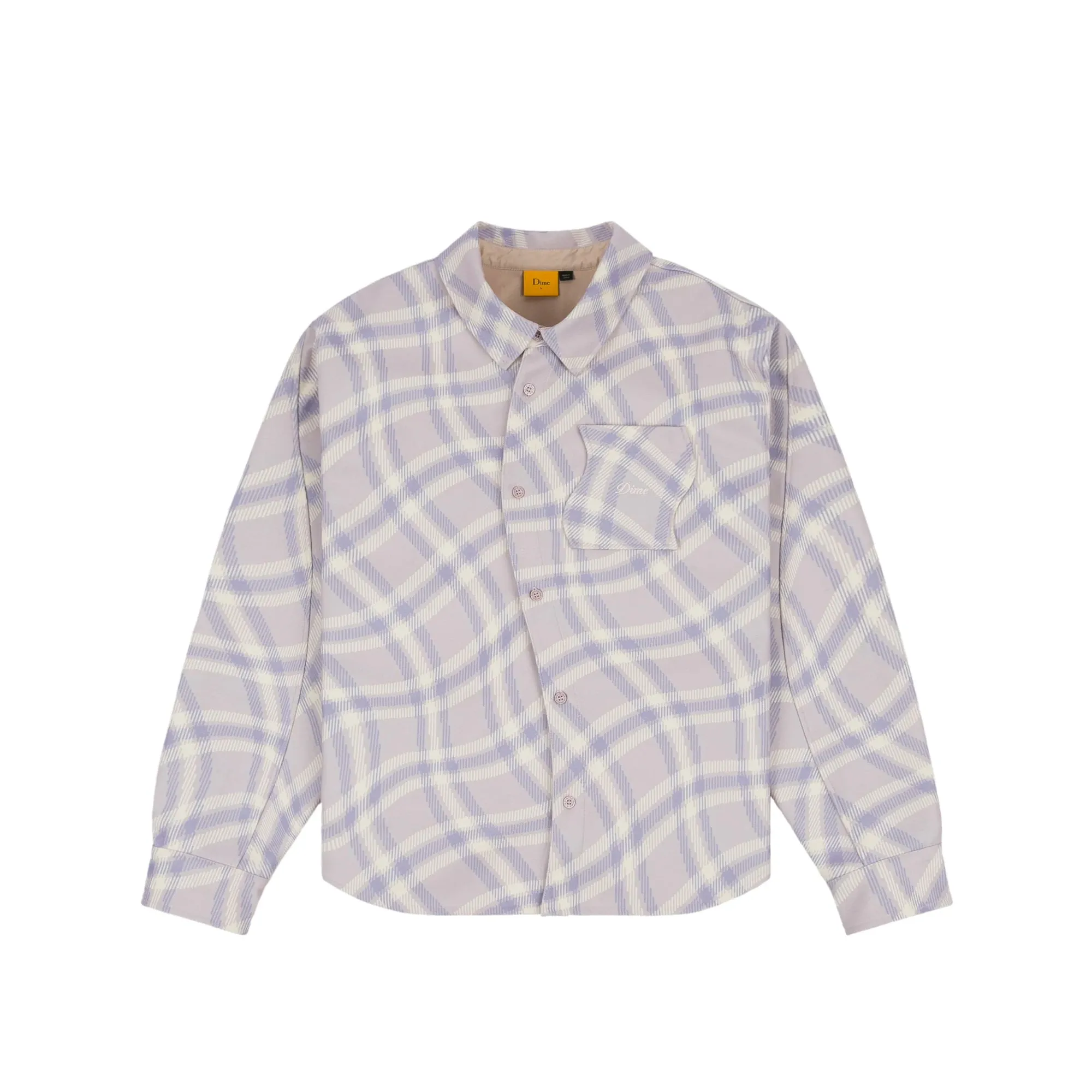 Dime Mens Plaid Fleece Shirt