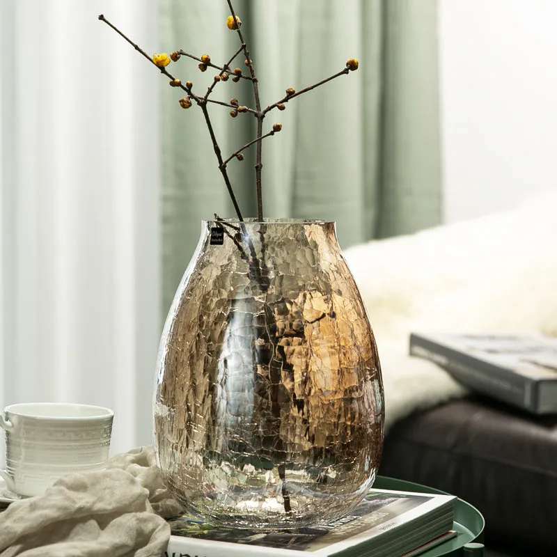 Distressed Look Glass Vases