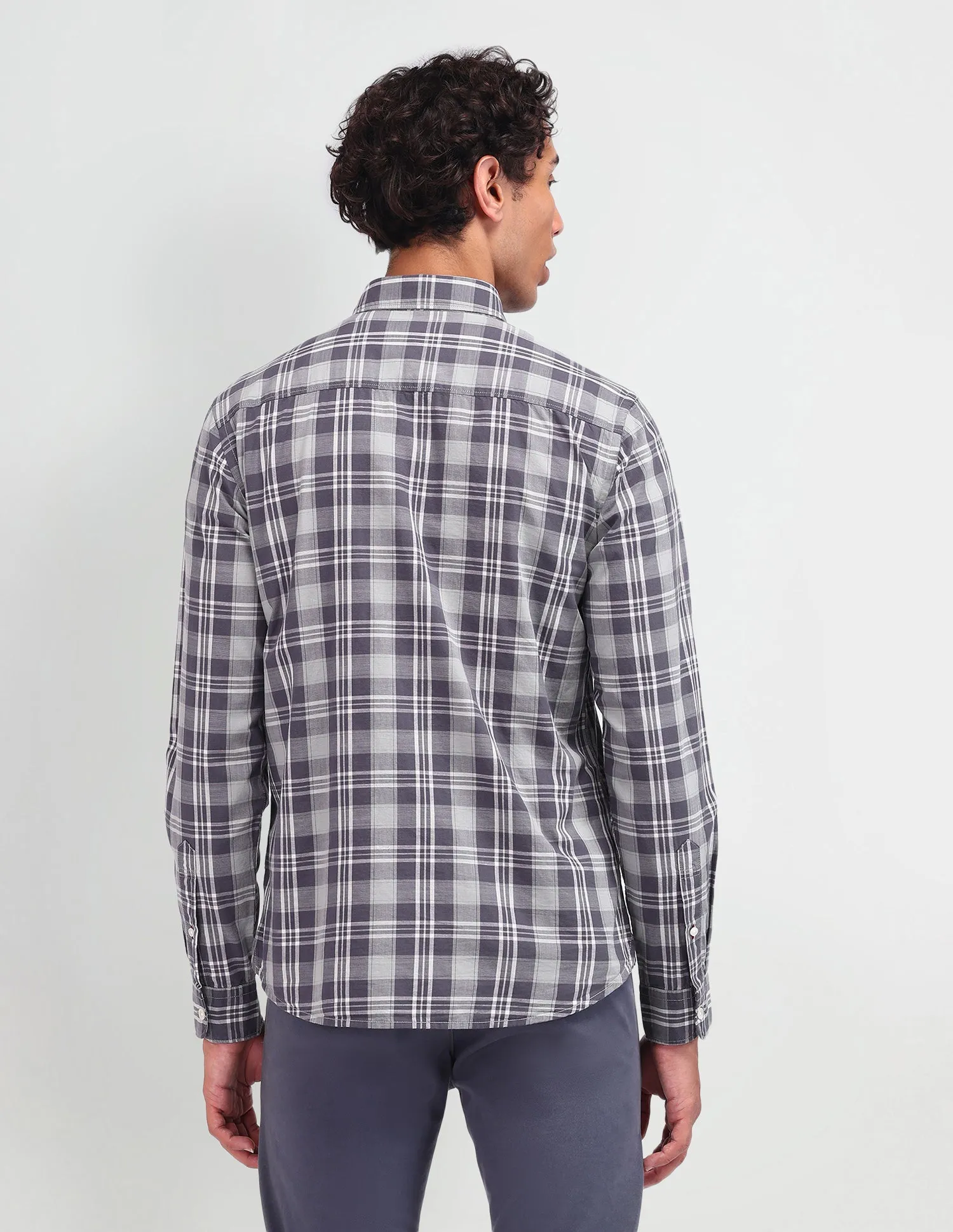 Dupplin Checked Poplin Shirt