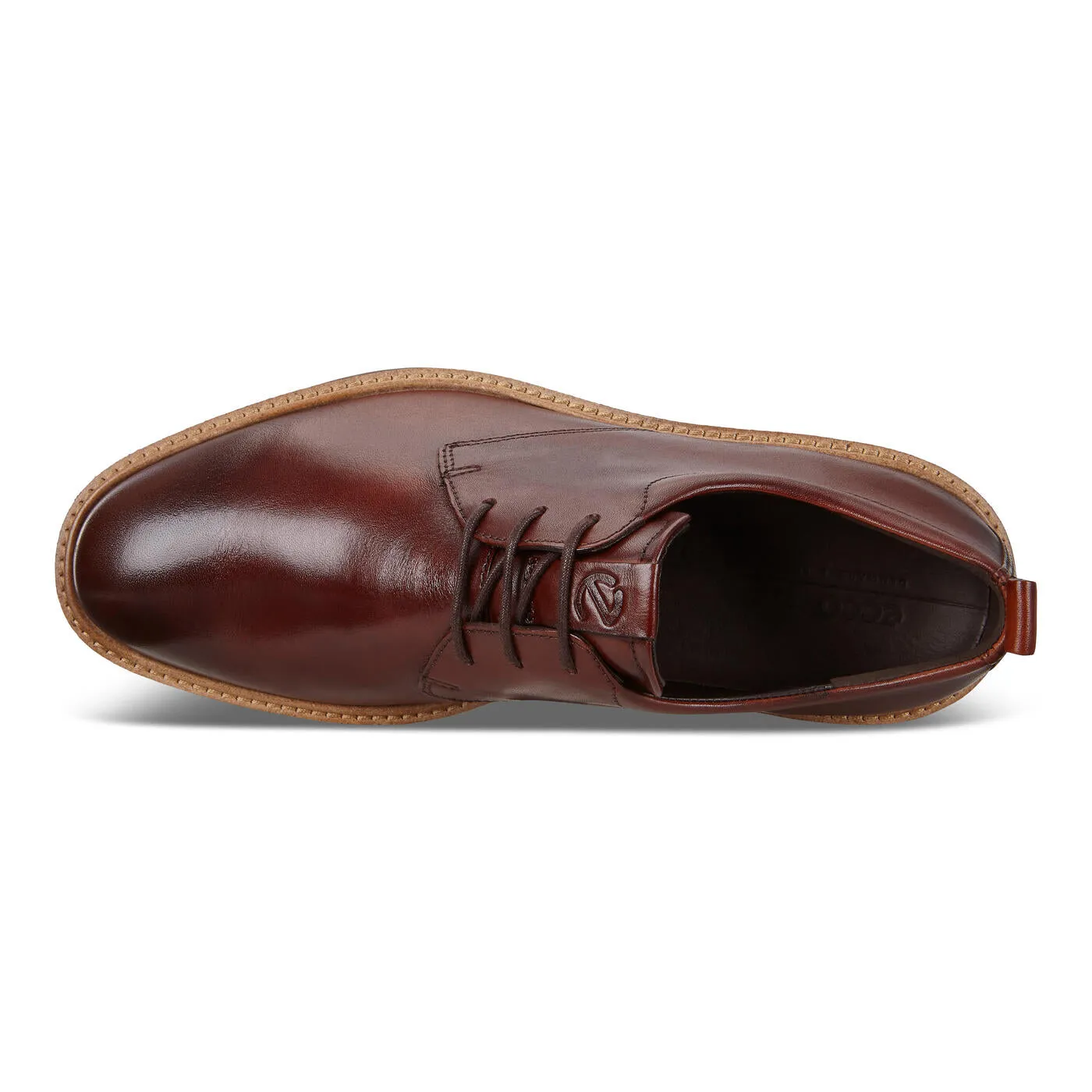 Ecco ST.1 Hybrid Plain Toe Cognac Men's