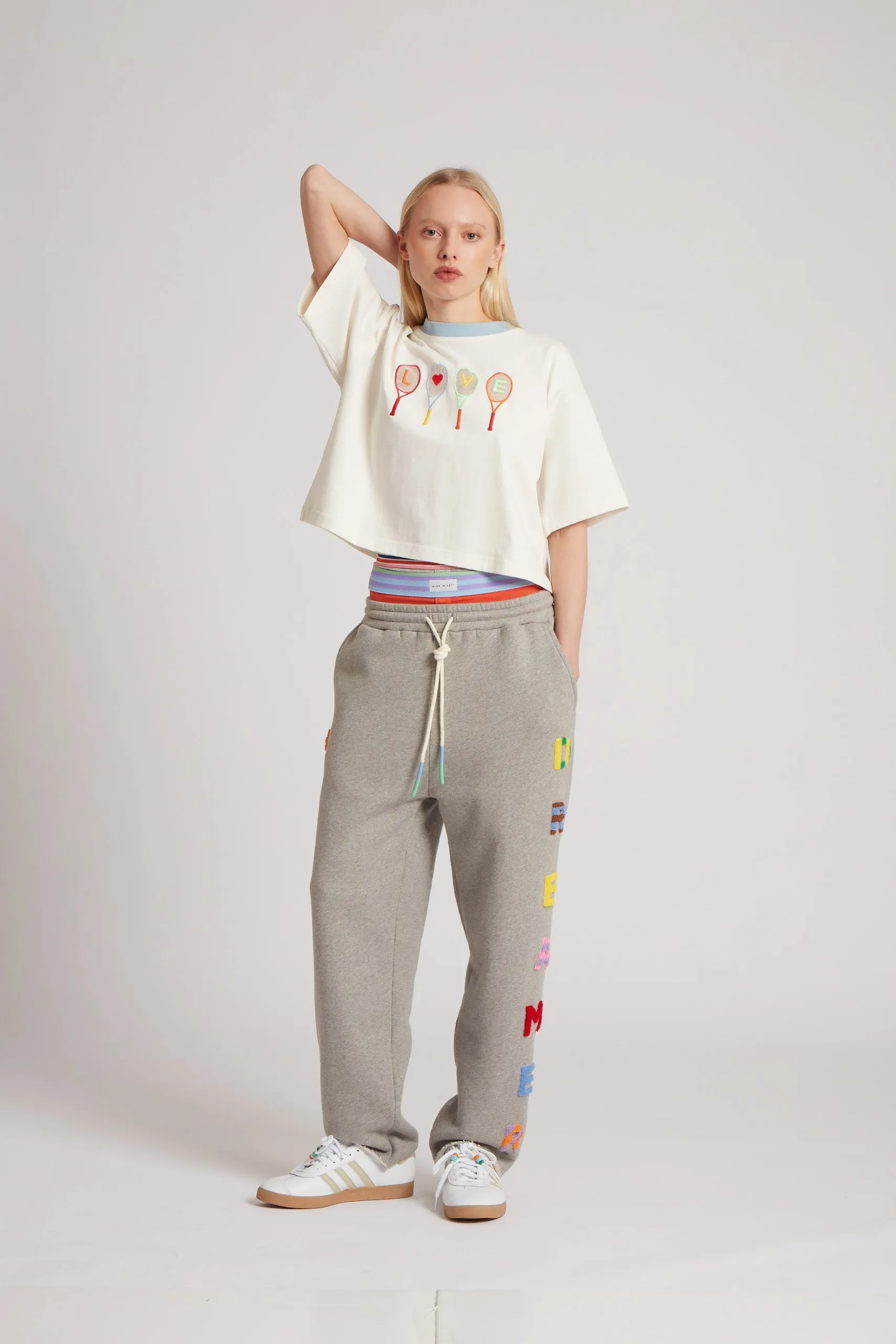 Embroidered Joggers