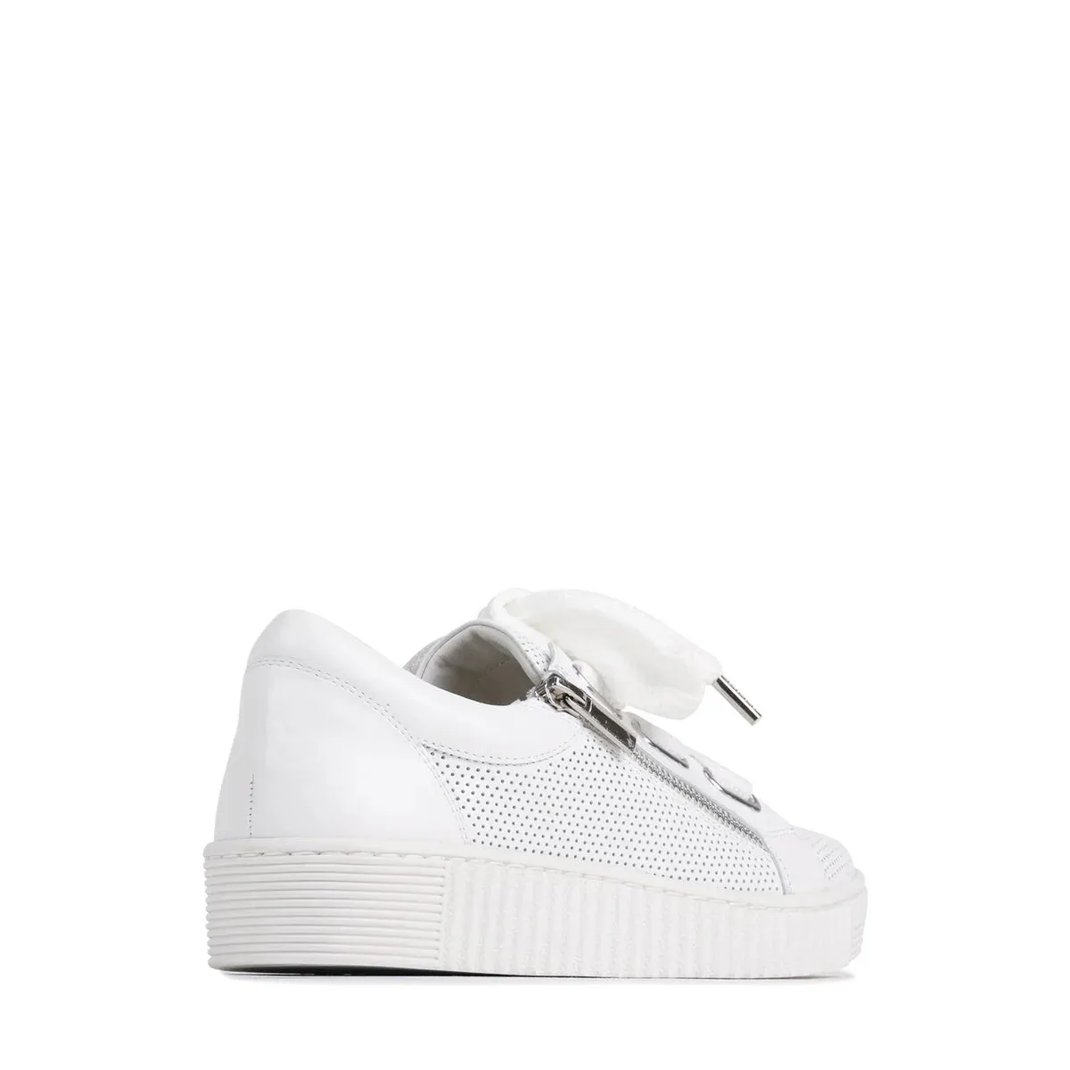 EOS Jovi White Perforated Leather