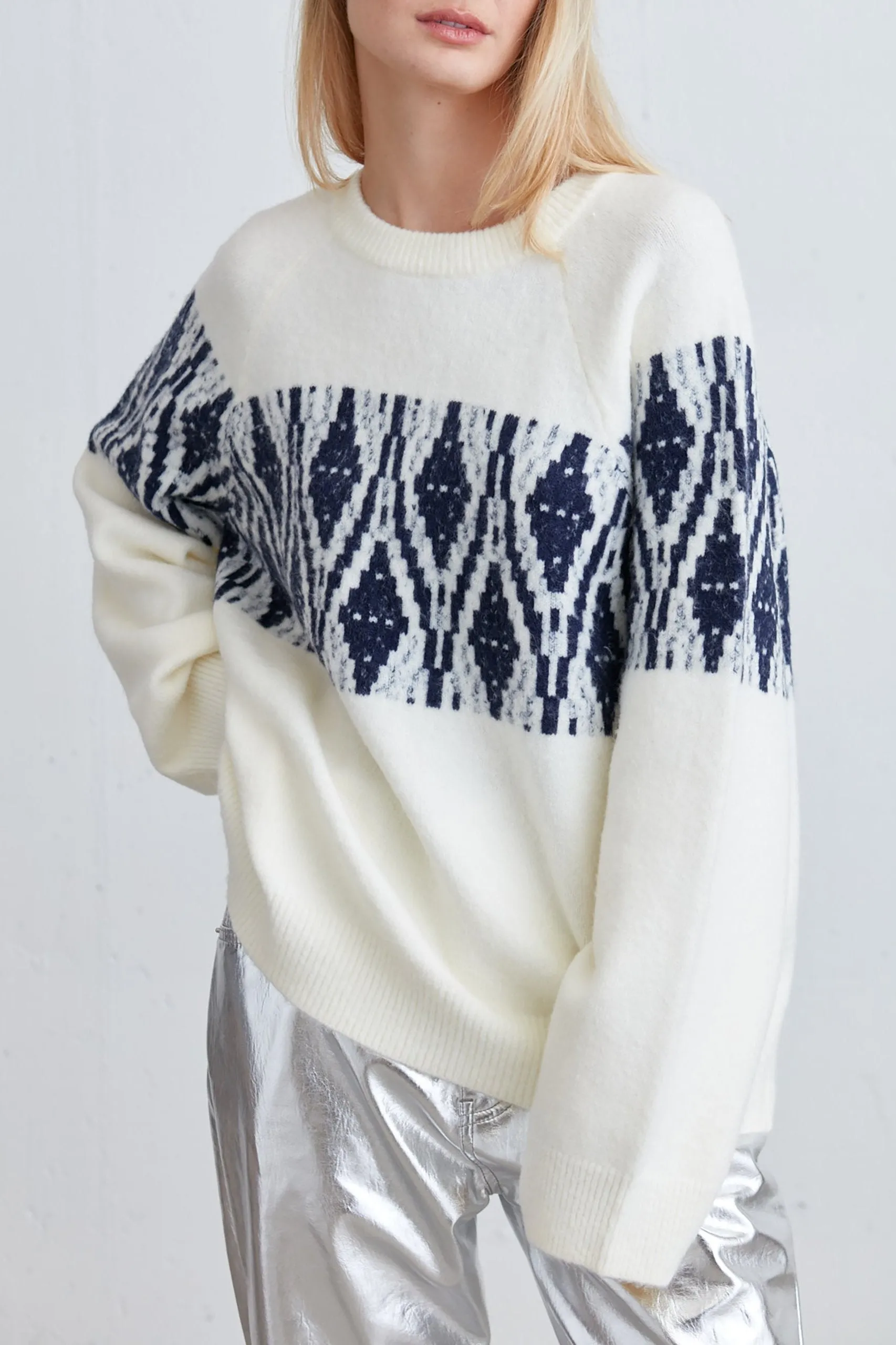 FAIR ISLE CREWNECK SWEATER