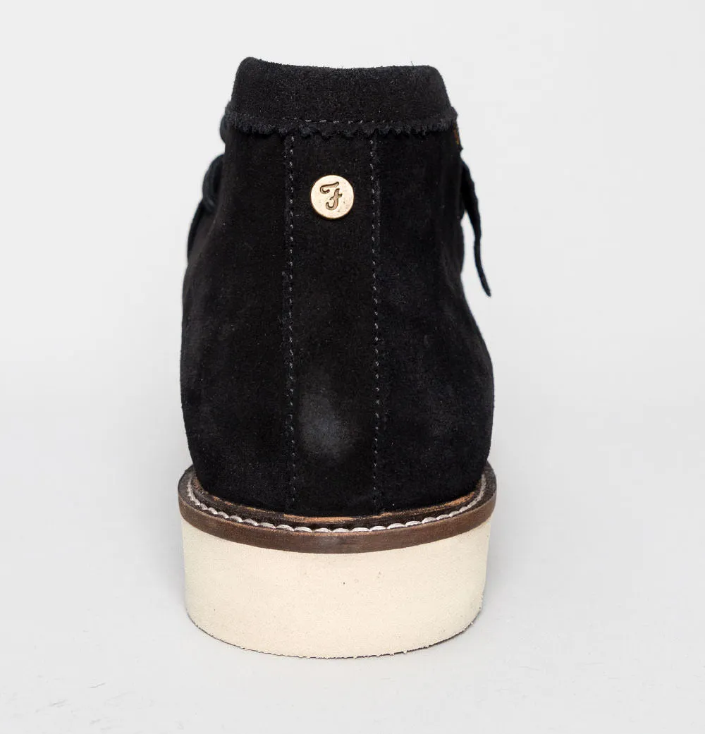 Farah Hanker Suede Boots Black