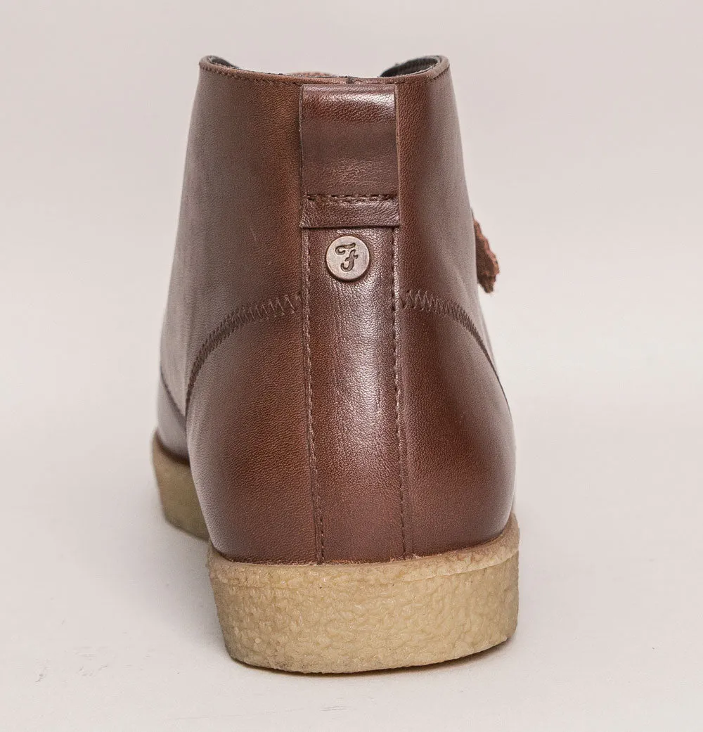 Farah Jonah Leather Desert Boots Brown