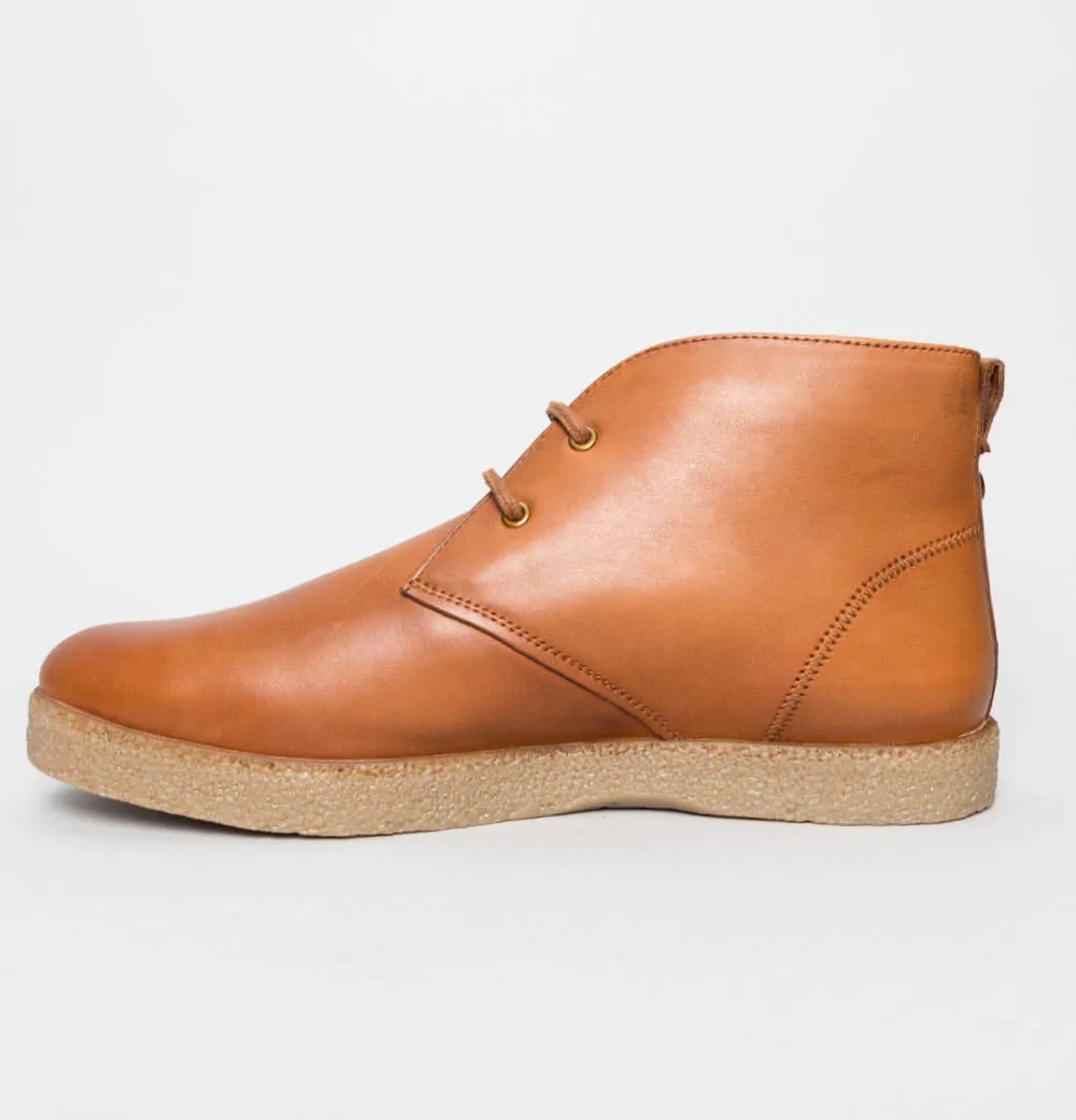 Farah Jonah Leather Mid Boots Tan