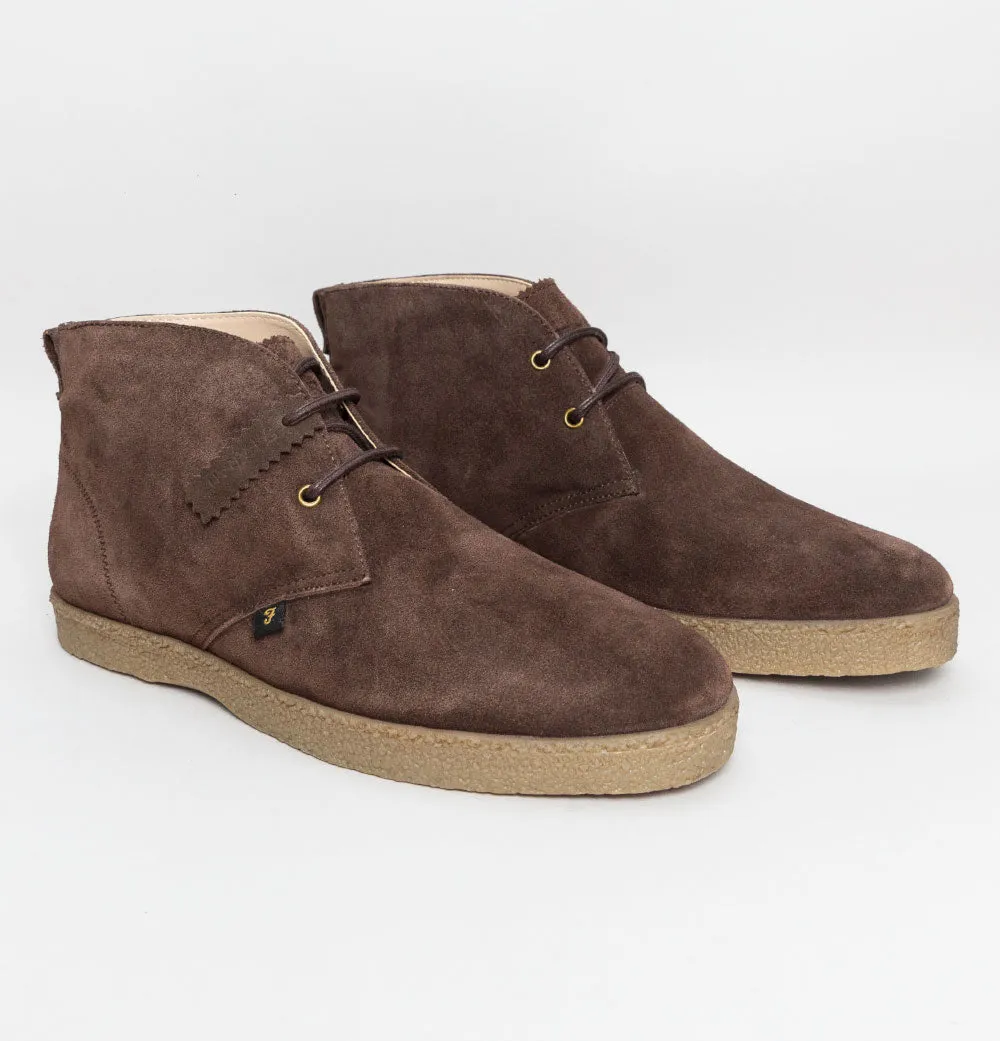 Farah Jonah Suede Mid Boots Brown