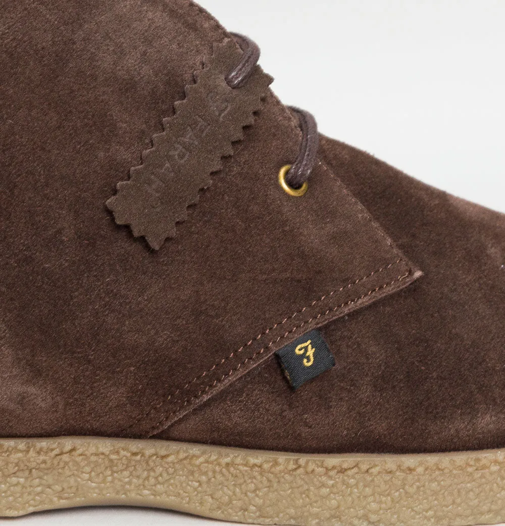 Farah Jonah Suede Mid Boots Brown