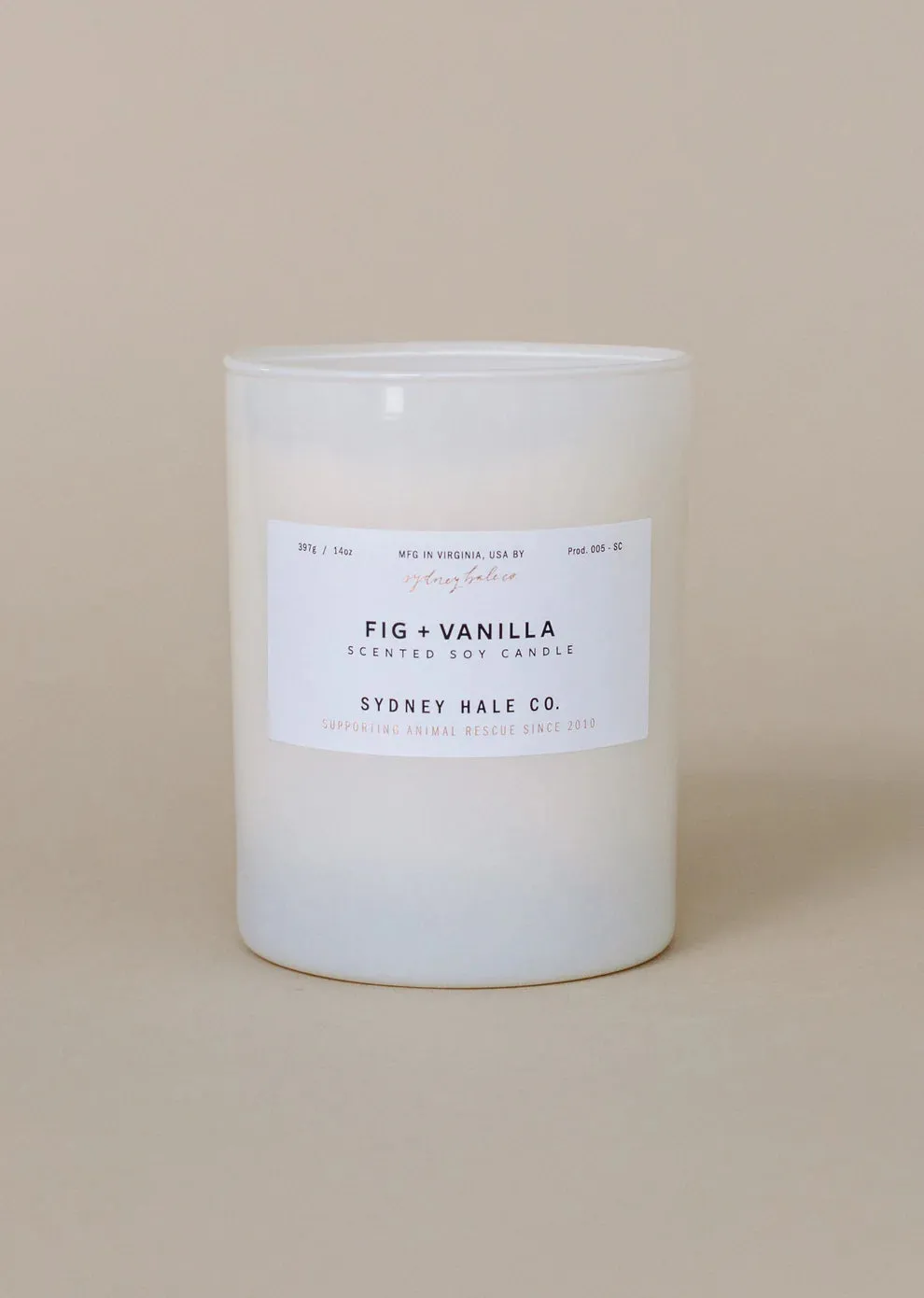 Fig   Vanilla Soy Candle