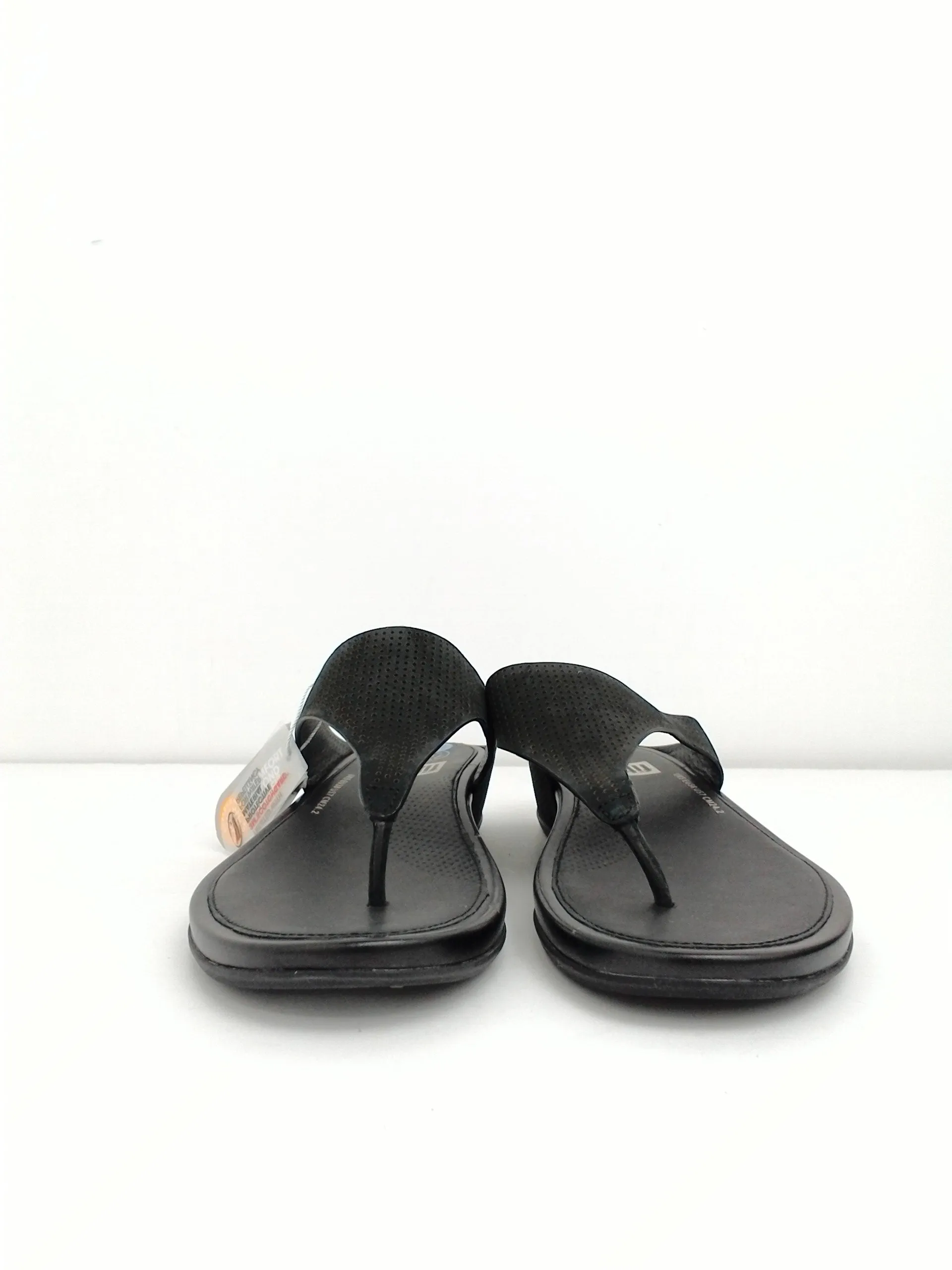 Fitflop Women's Black leather Sandal Toe Post Size 7M