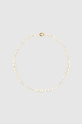 Gradual Pearl Necklace - 14k Gold