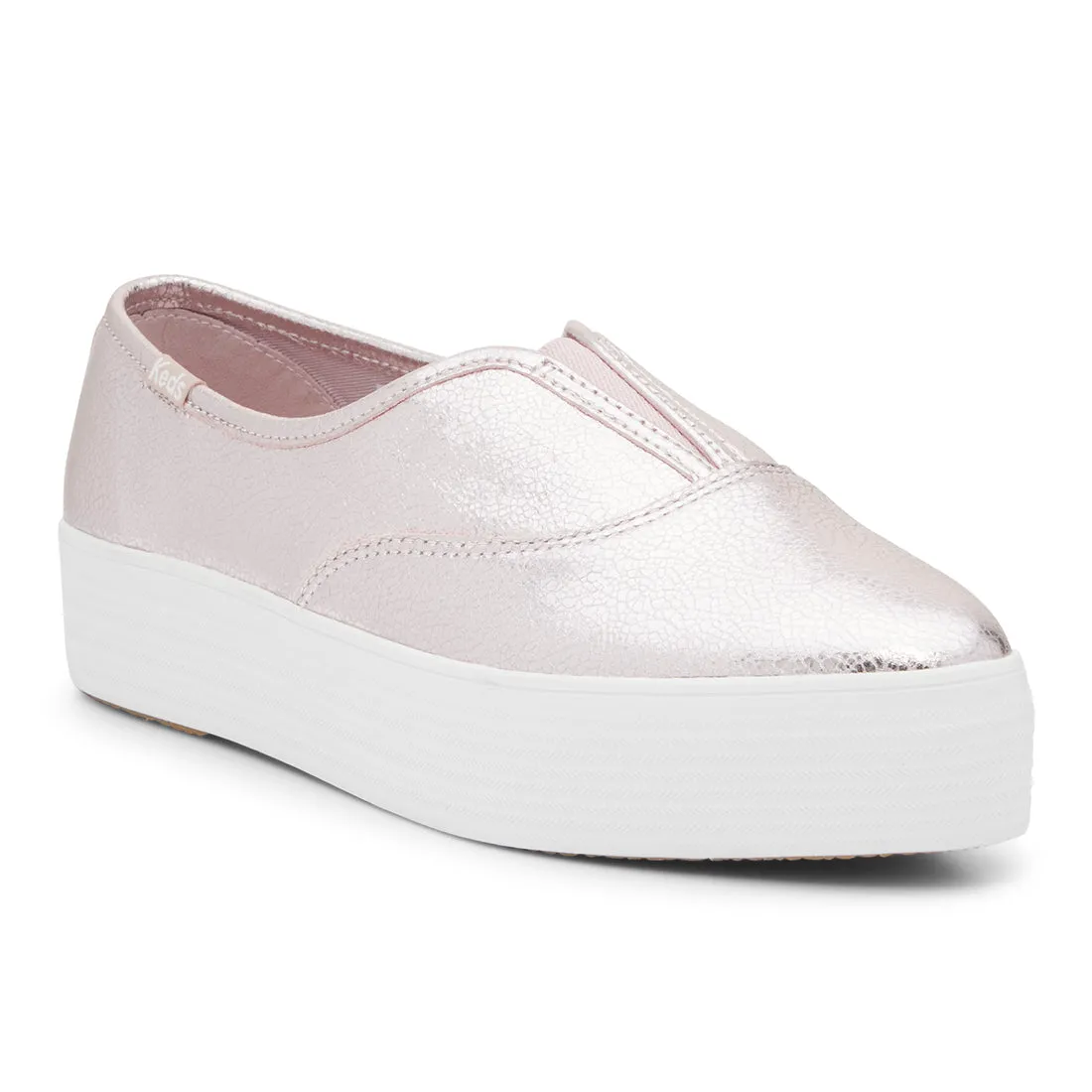 Keds Womens' Point Slip Metallic Leather Rose Gold (WH68331)