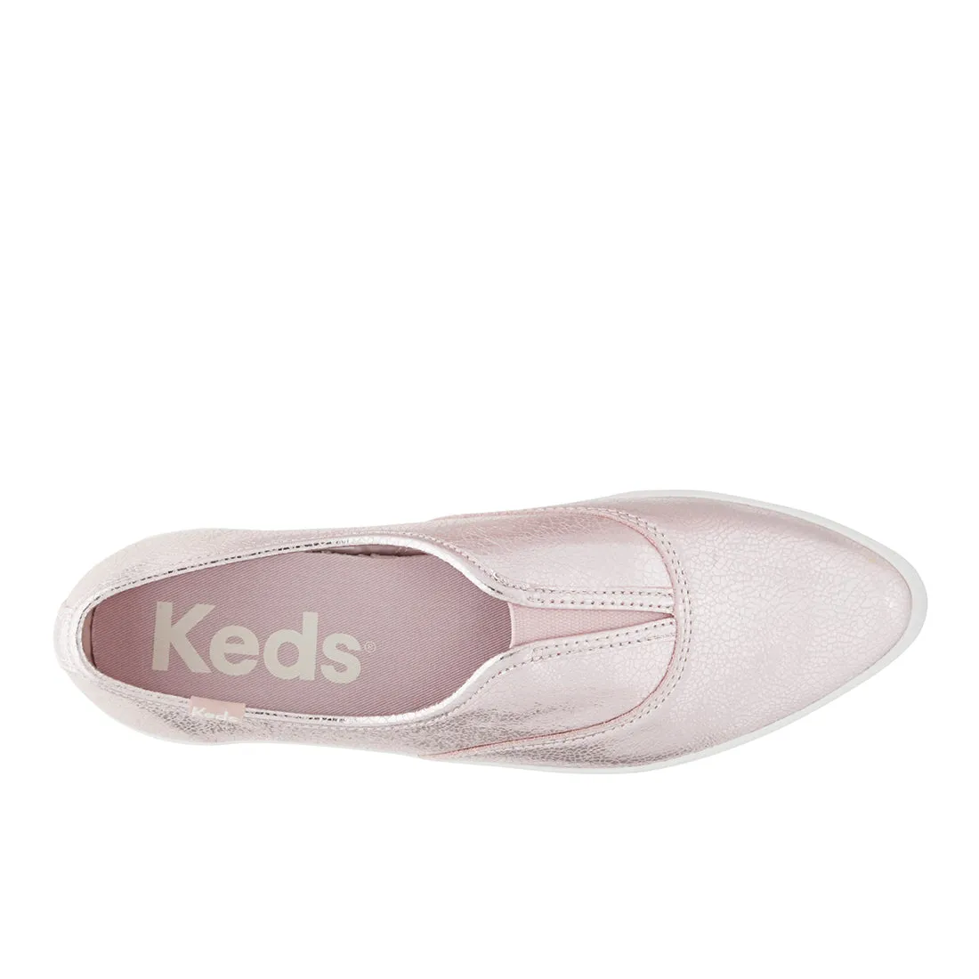 Keds Womens' Point Slip Metallic Leather Rose Gold (WH68331)