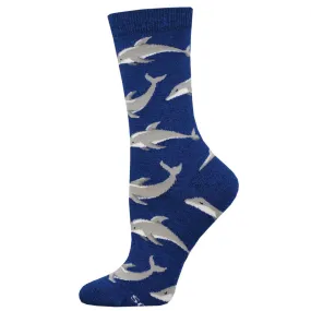 Ladies Bamboo Joyous Dolphin Socks