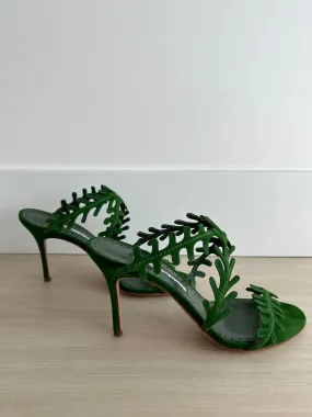 Manolo Blahnik Leafy Vine Heels