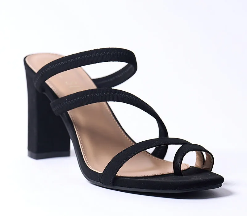 Multi-Strap Block Heel