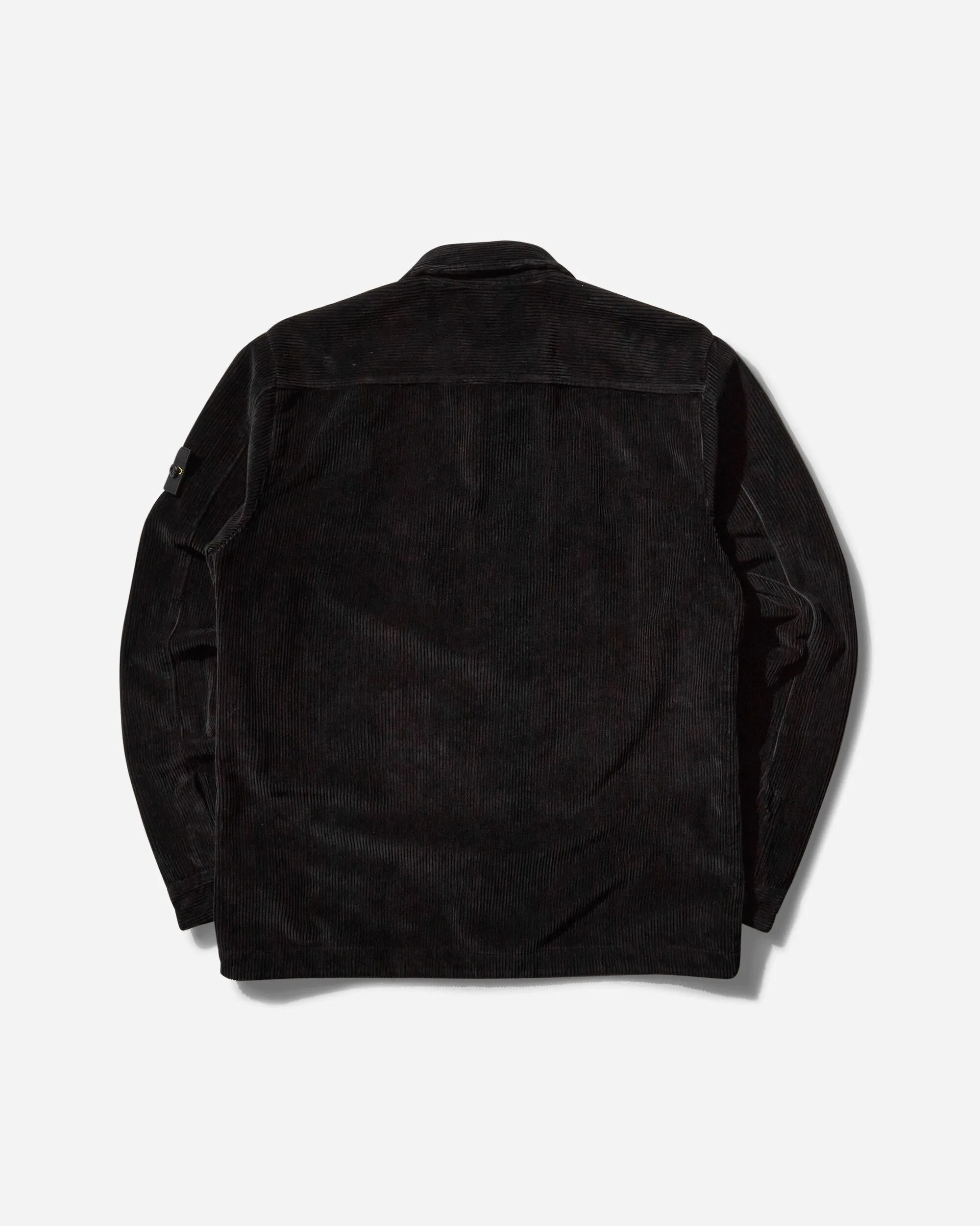 Organic Cotton Corduroy Overshirt Black