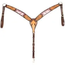 OXBOW PYTHON ANTIQUED BREAST COLLAR/123882