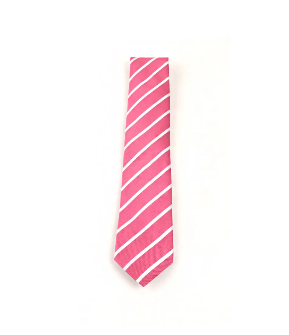 Pink Silver Lining Neck Tie