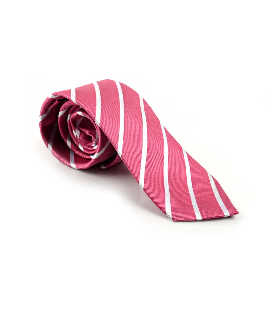 Pink Silver Lining Neck Tie